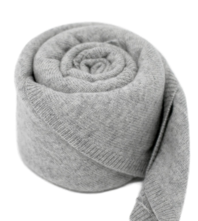 Natural grey Cashmere baby blanket