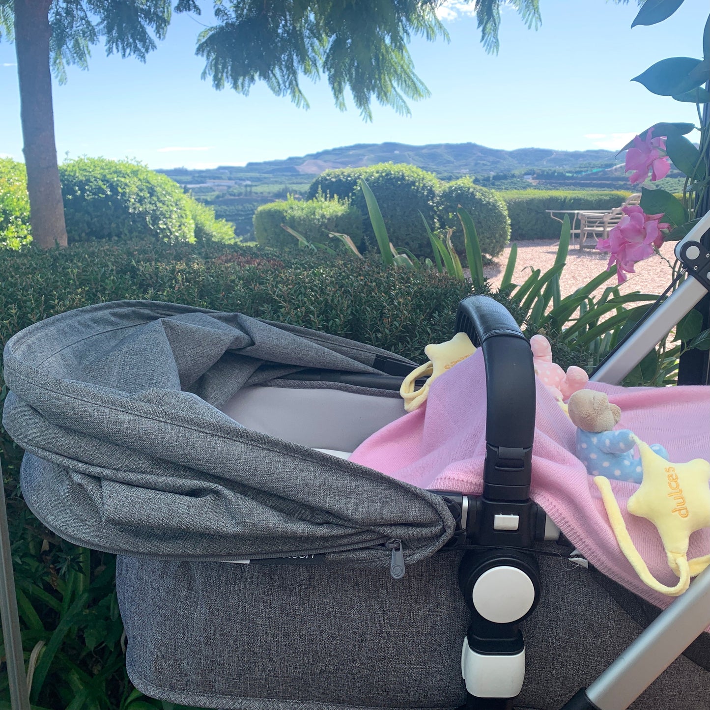 Lotus pink Cashmere baby blanket