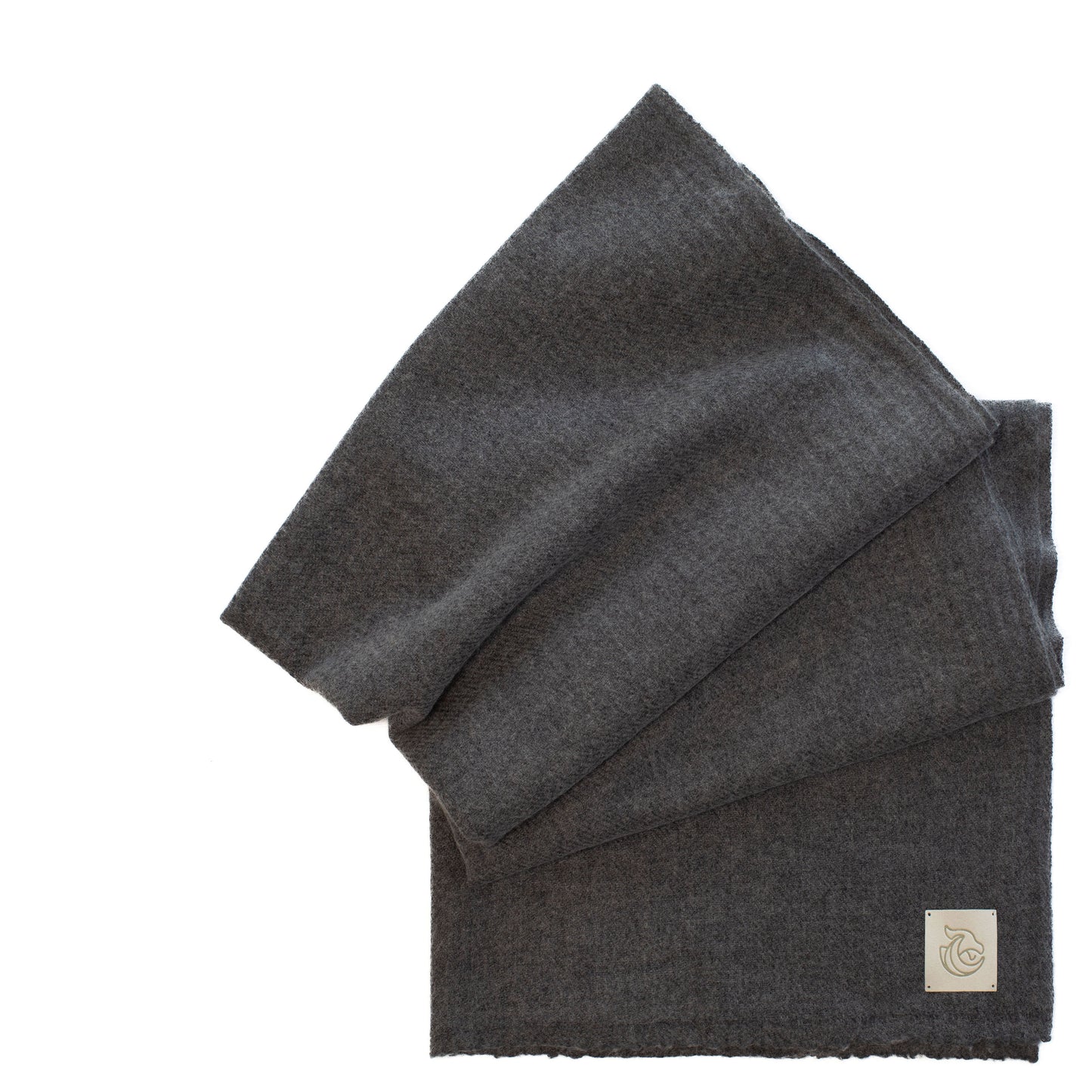 Cashmere woven shawl wrap grey