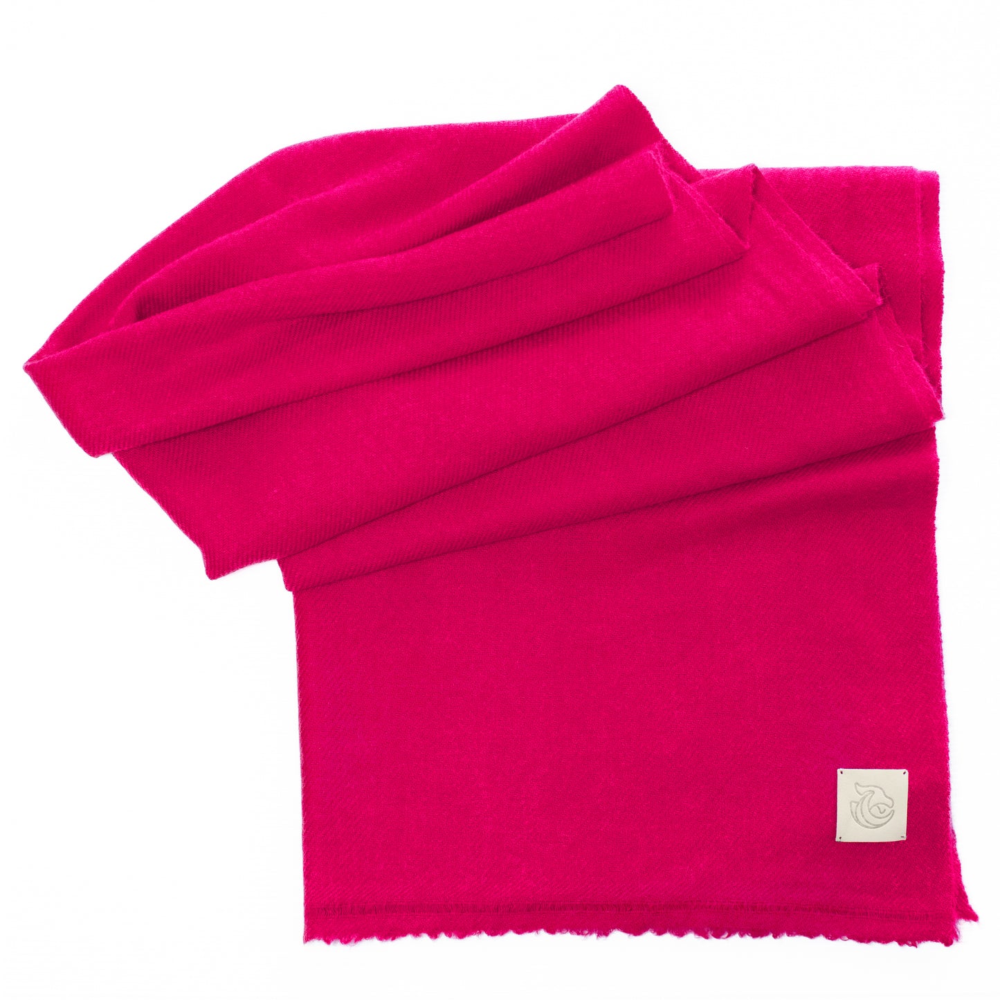 Cashmere woven shawl wrap fucsia