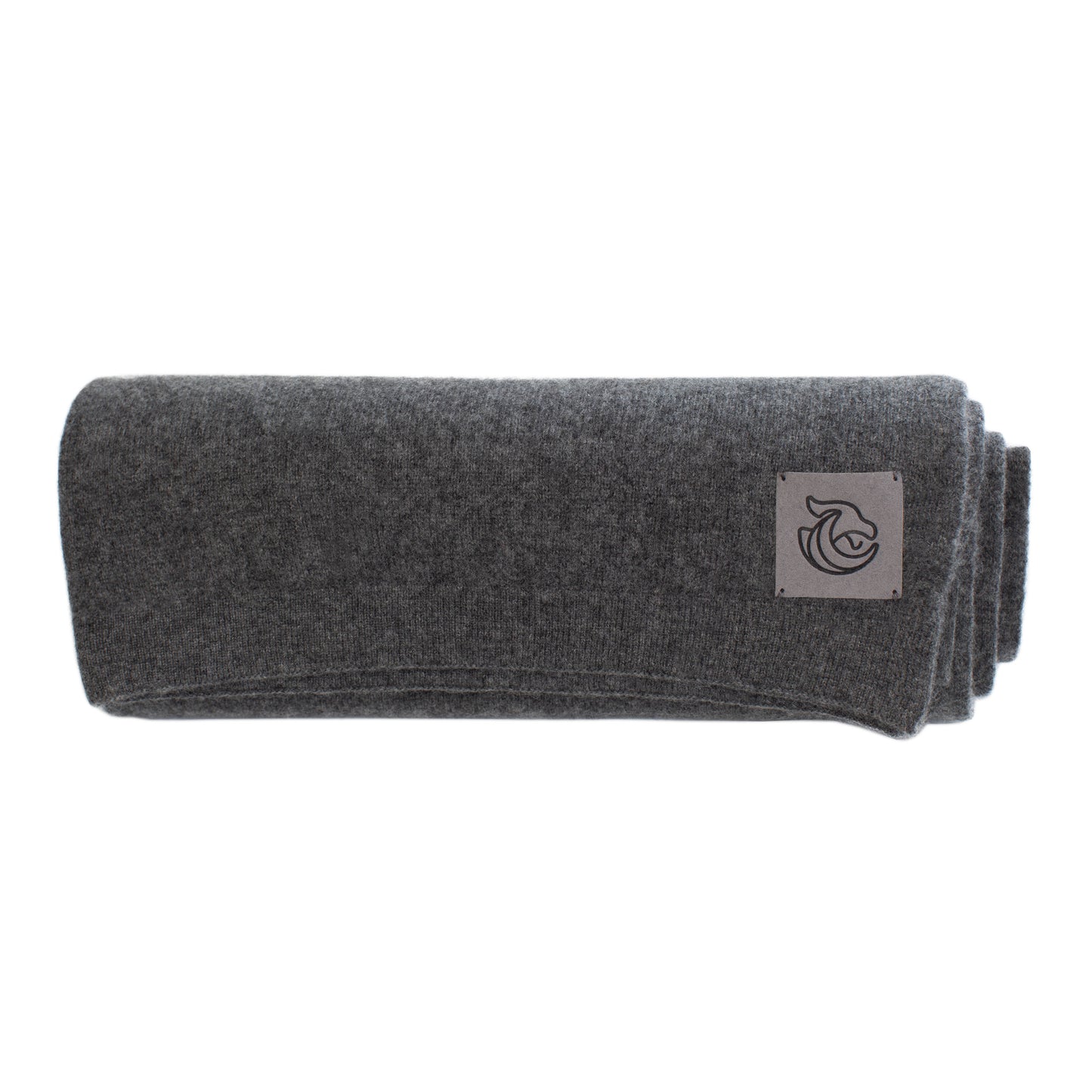 Cashmere knitted shawl Dark Grey