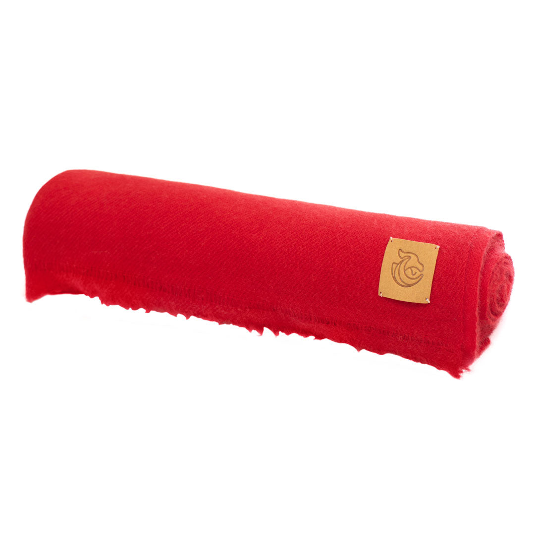 Cashmere woven shawl wrap Valentine red