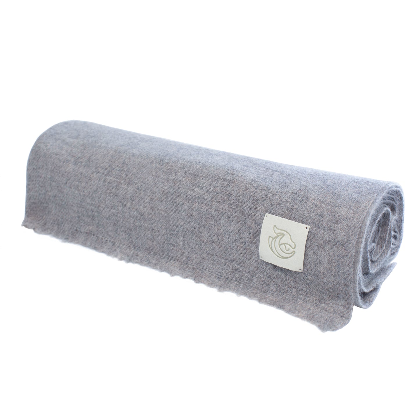 Cashmere woven shawl Natural light Grey