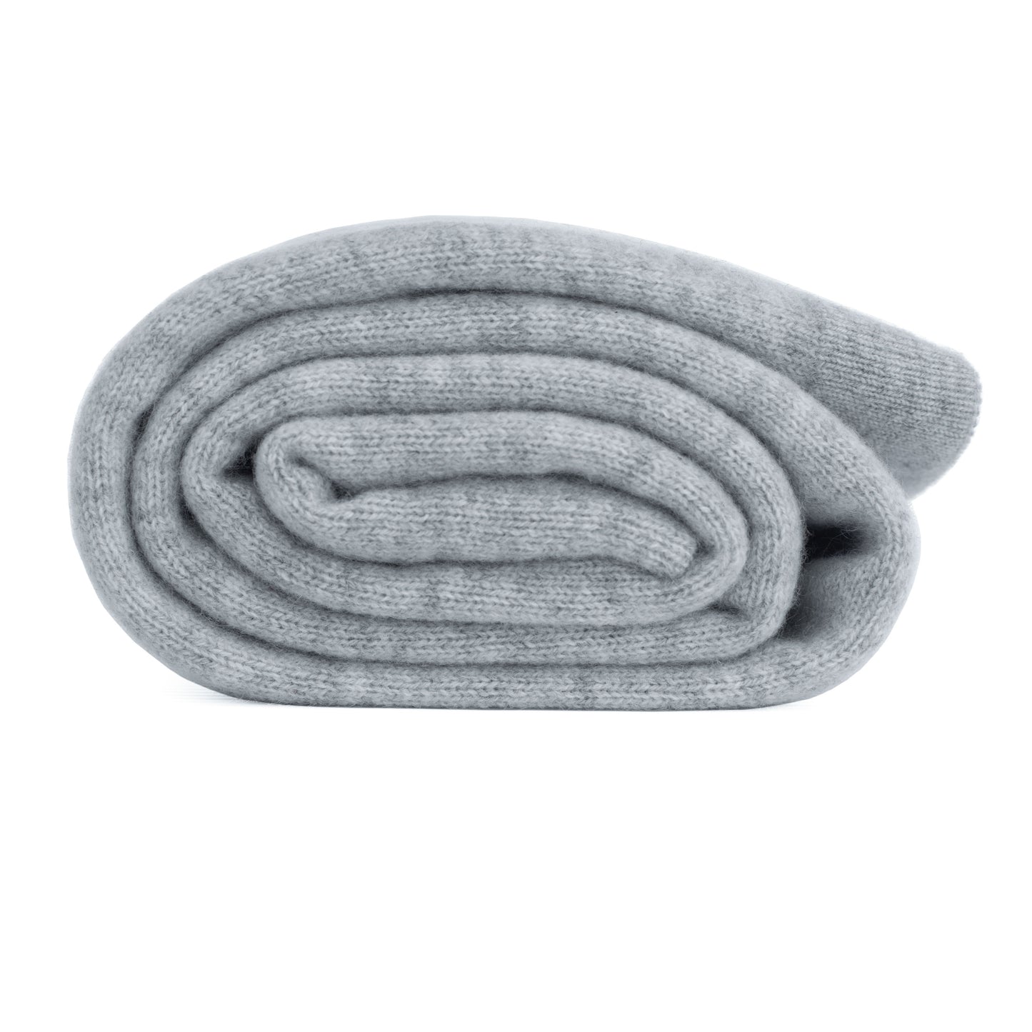 Cashmere knitted shawl Melange grey