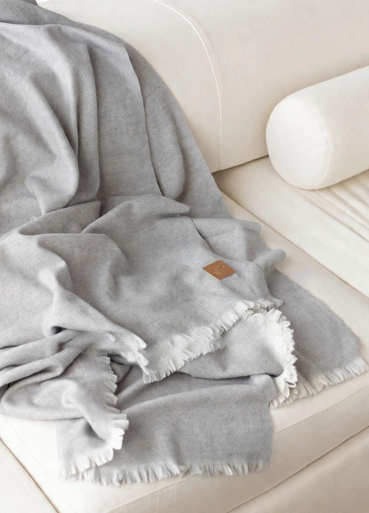 Wool & Cashmere Throw Moonlit Mist