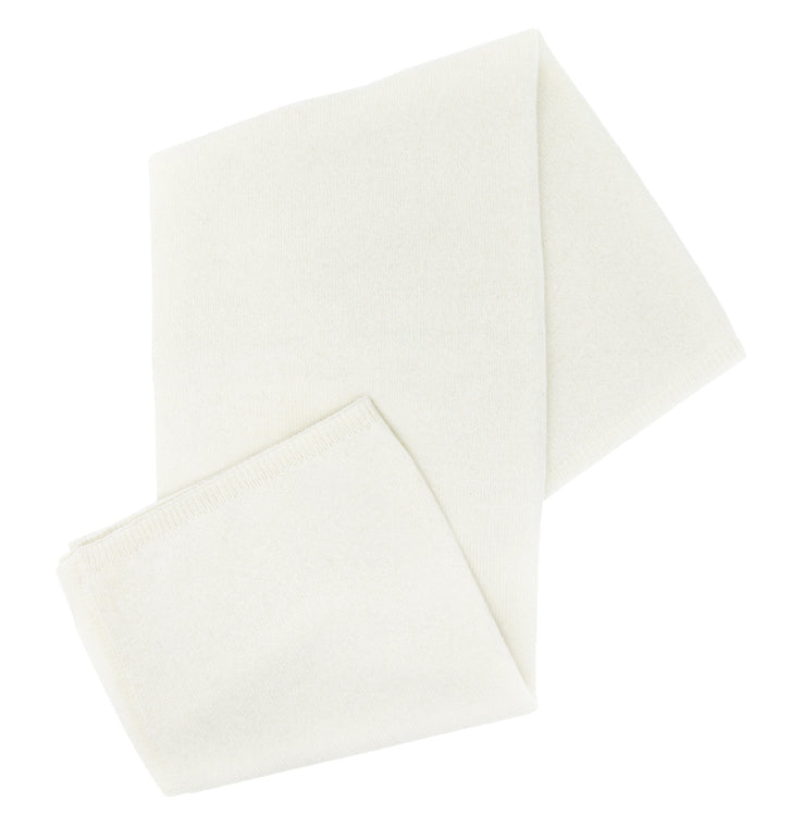 Natural white Cashmere baby blanket