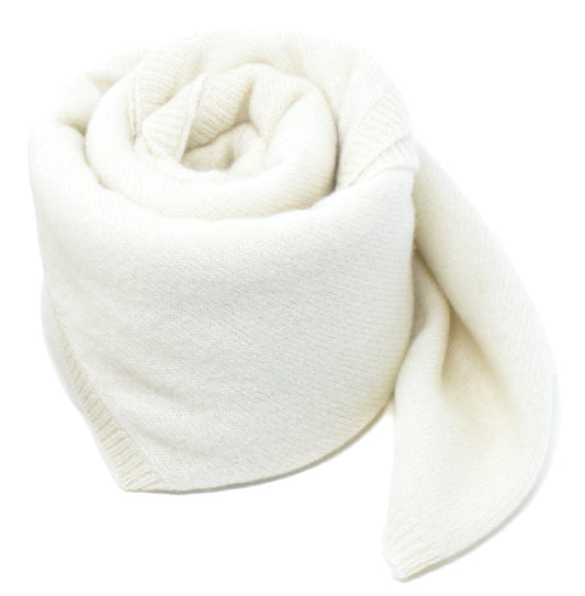 Natural white Cashmere baby blanket