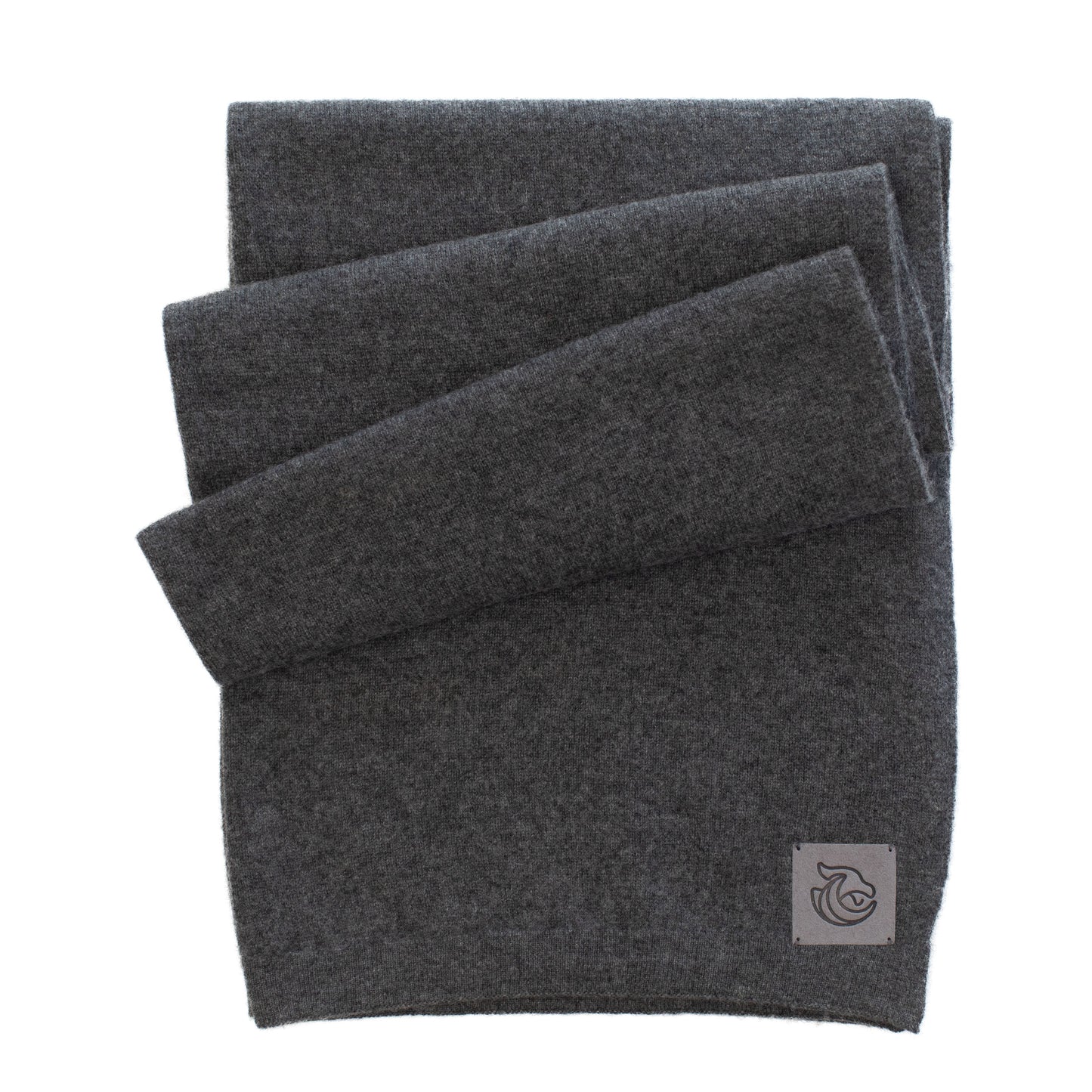 Cashmere knitted shawl Dark Grey