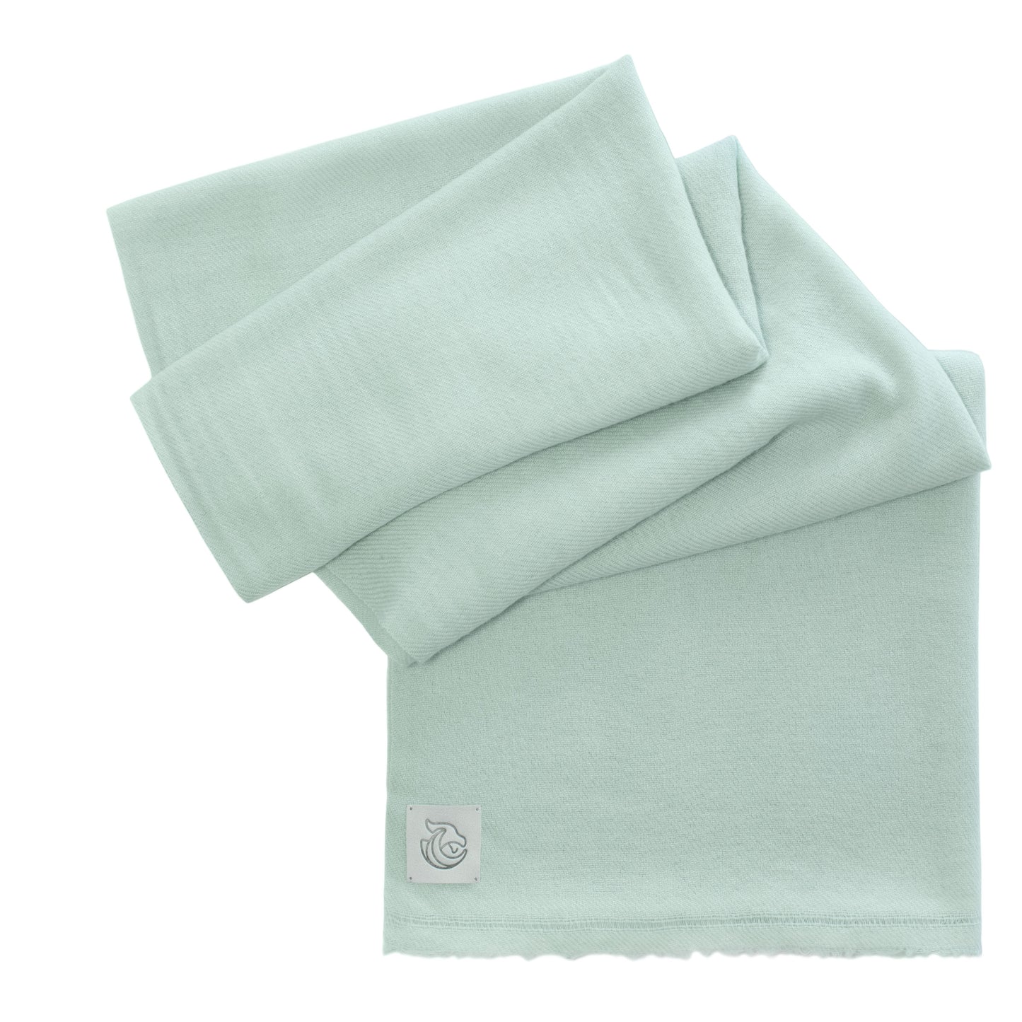 Cashmere wooven shawl wrap Mint