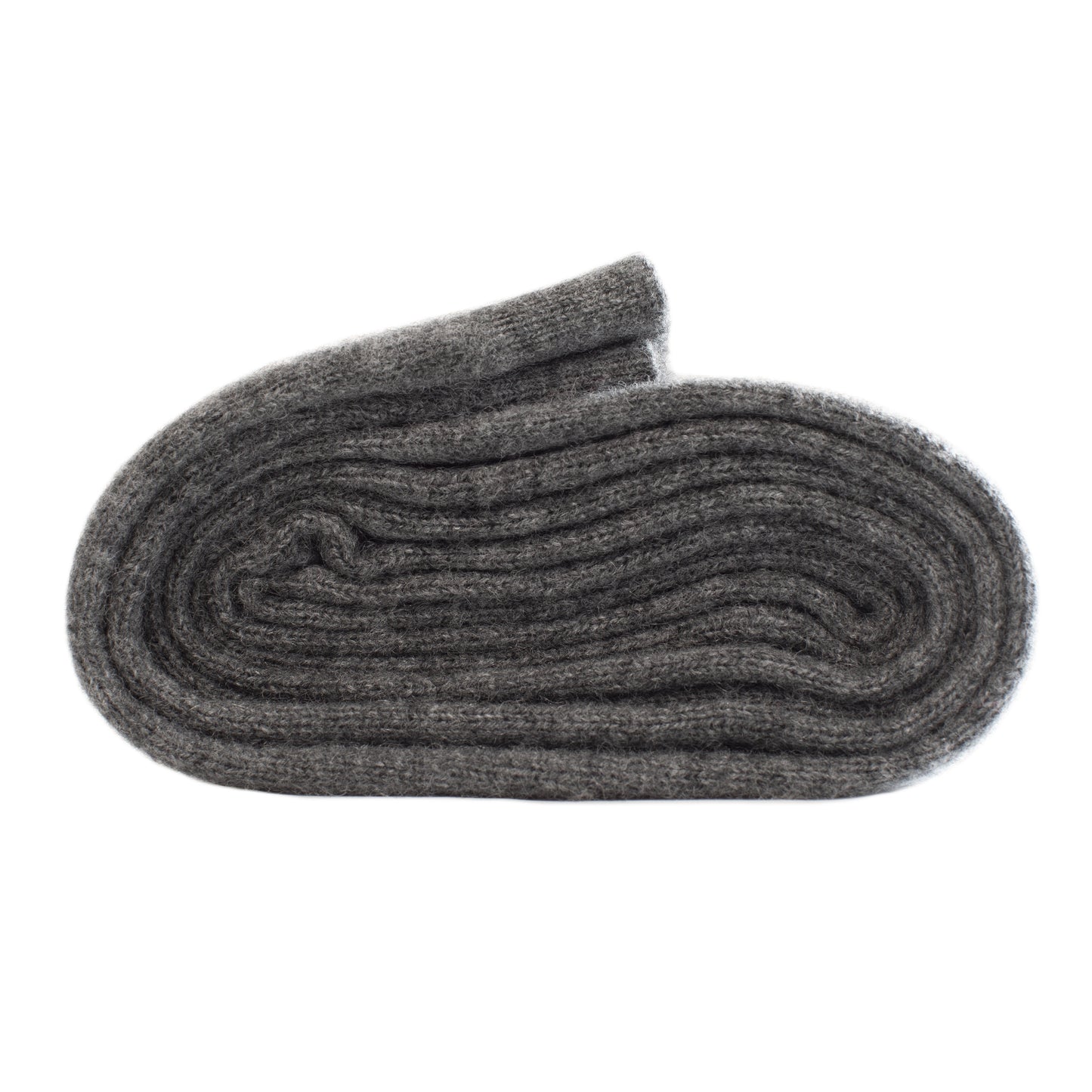 Cashmere knitted shawl Dark Grey