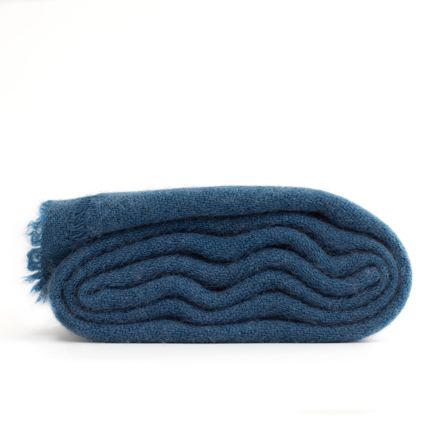 Cashmere woven shawl Navy Blue