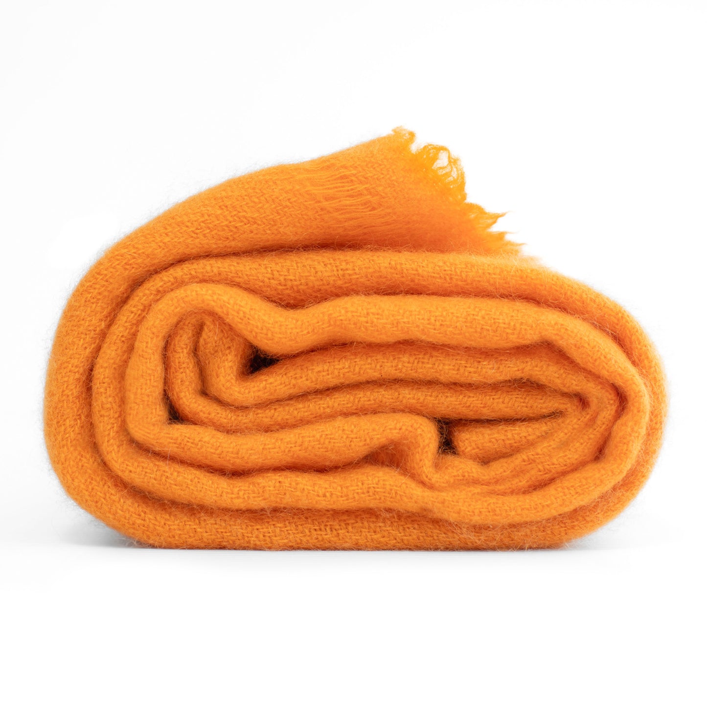 Cashmere woven shawl wrap all orange