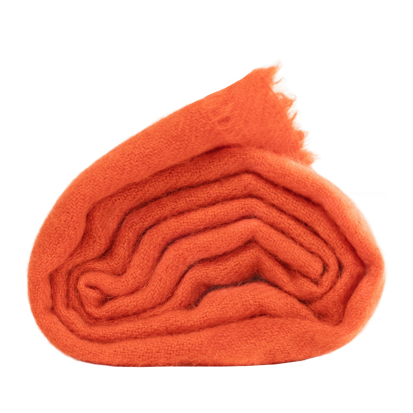 Cashmere woven shawl Orange