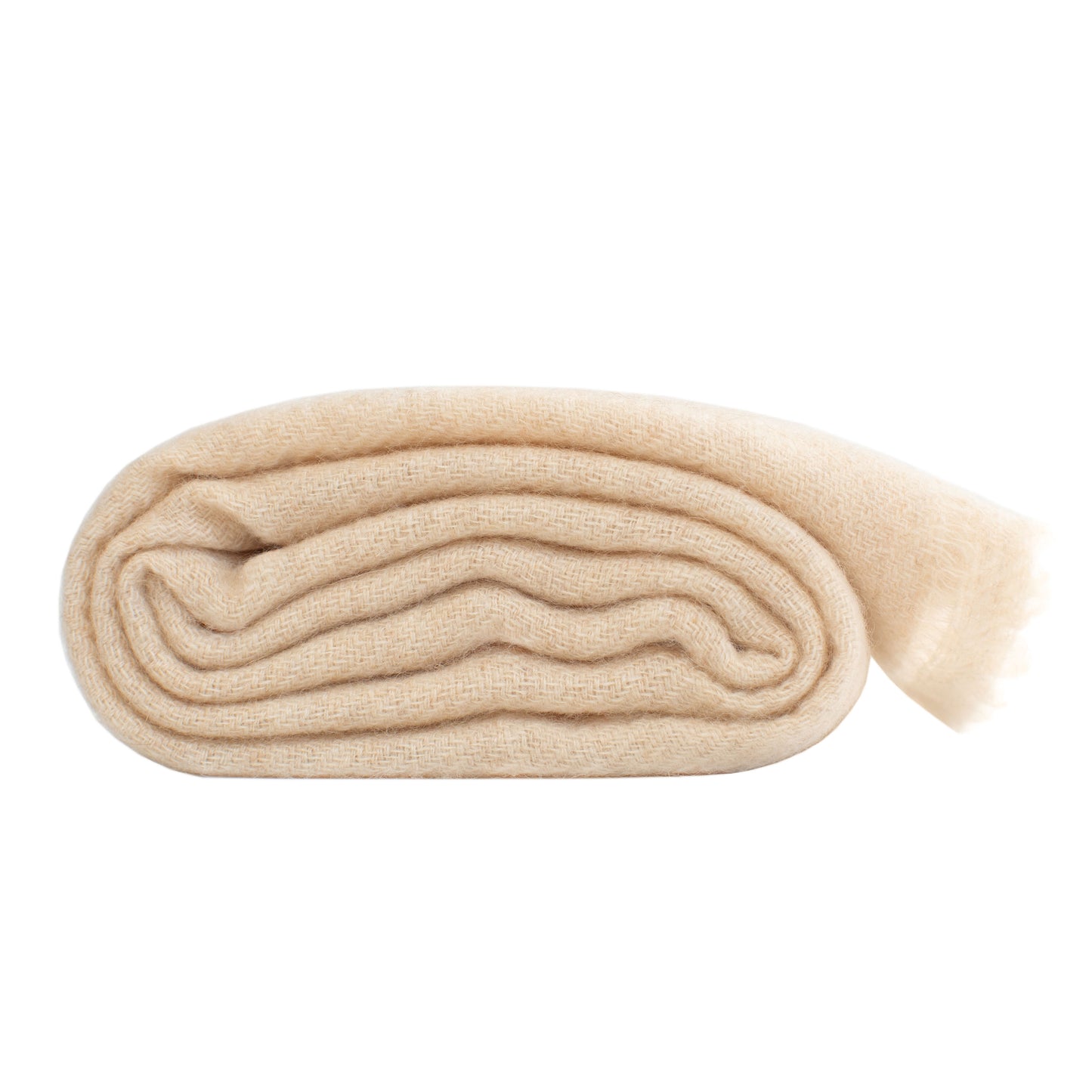 Cashmere wooven shawl wrap Nude