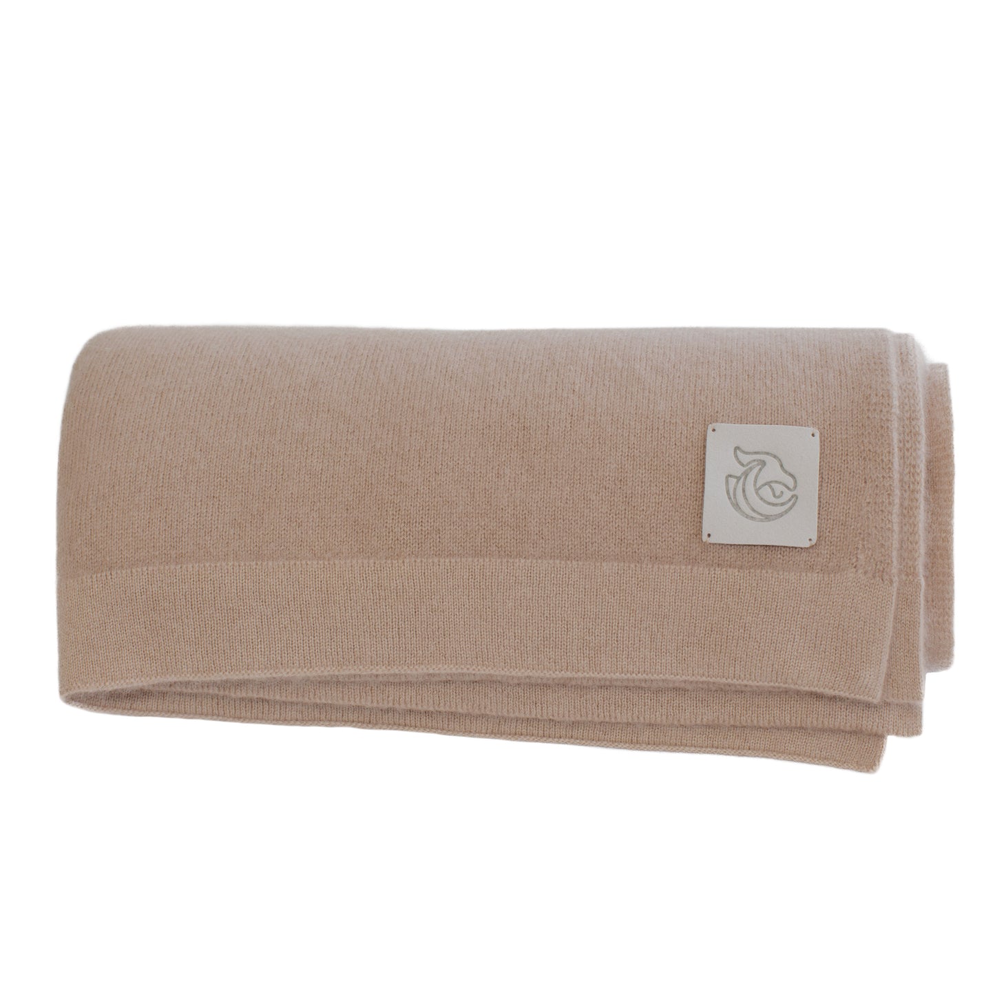 Cashmere knitted shawl wrap moca