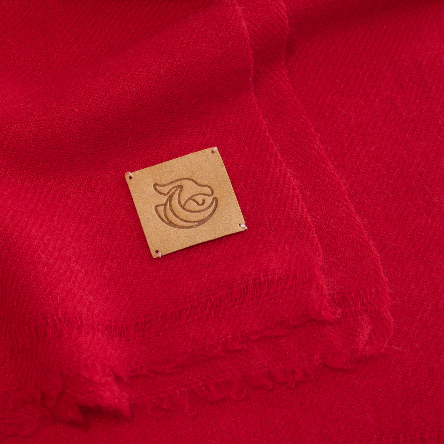 Cashmere woven shawl wrap Valentine red