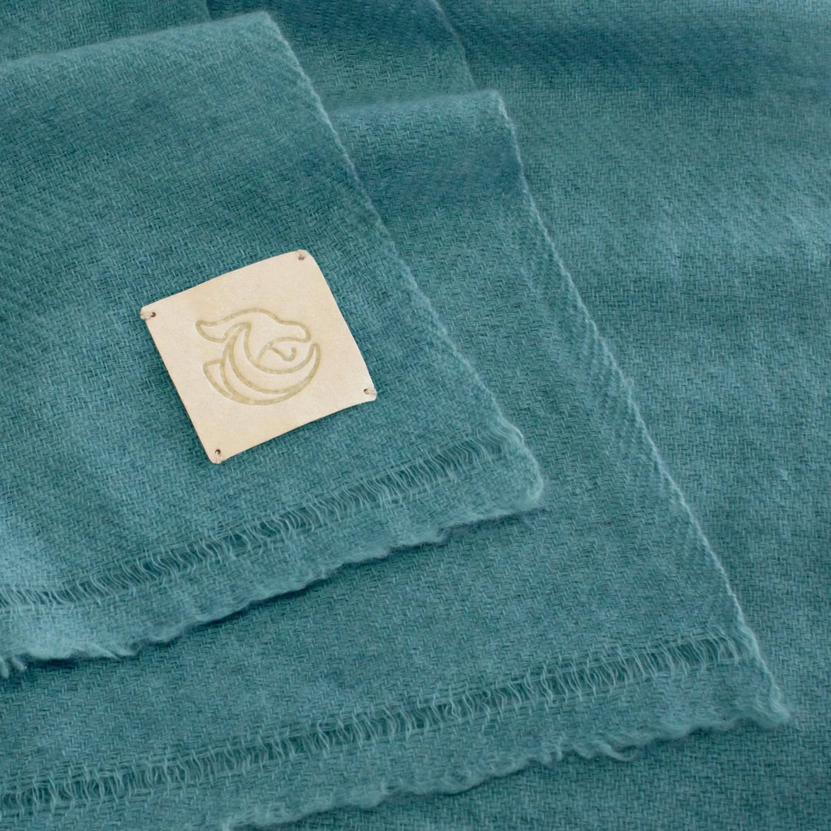 Cashmere woven shawl Blue Mint