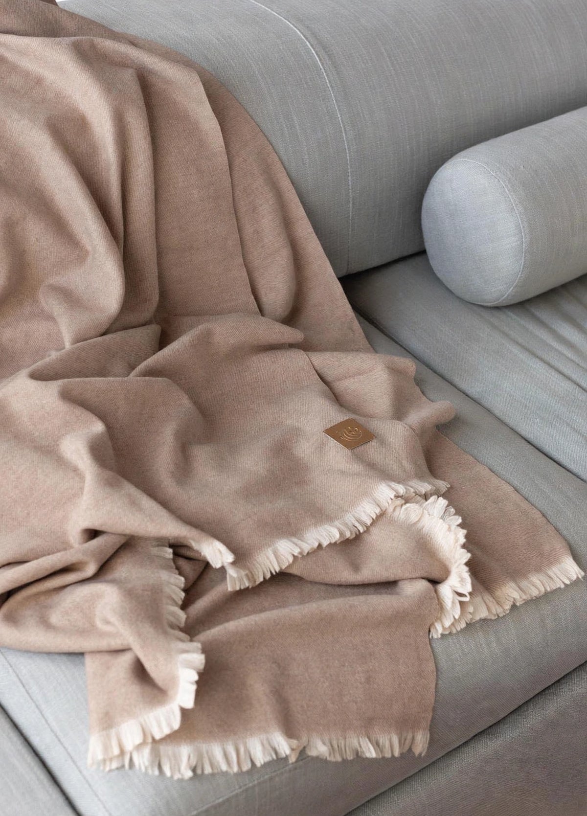 Wool & Cashmere Throw Sage Dune