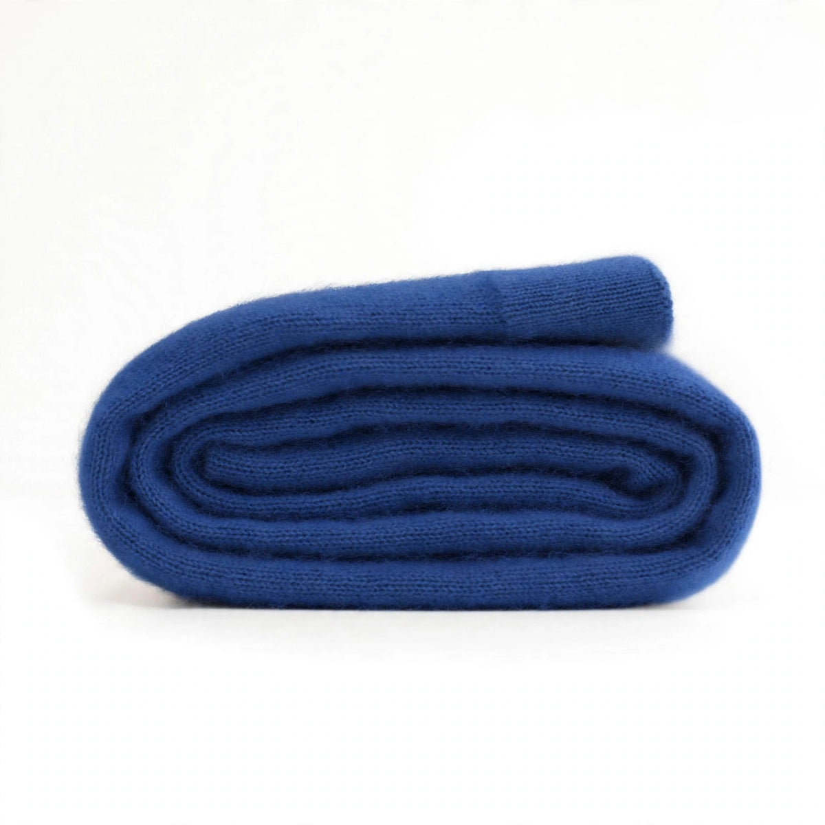 Cashmere woven shawl Power blue
